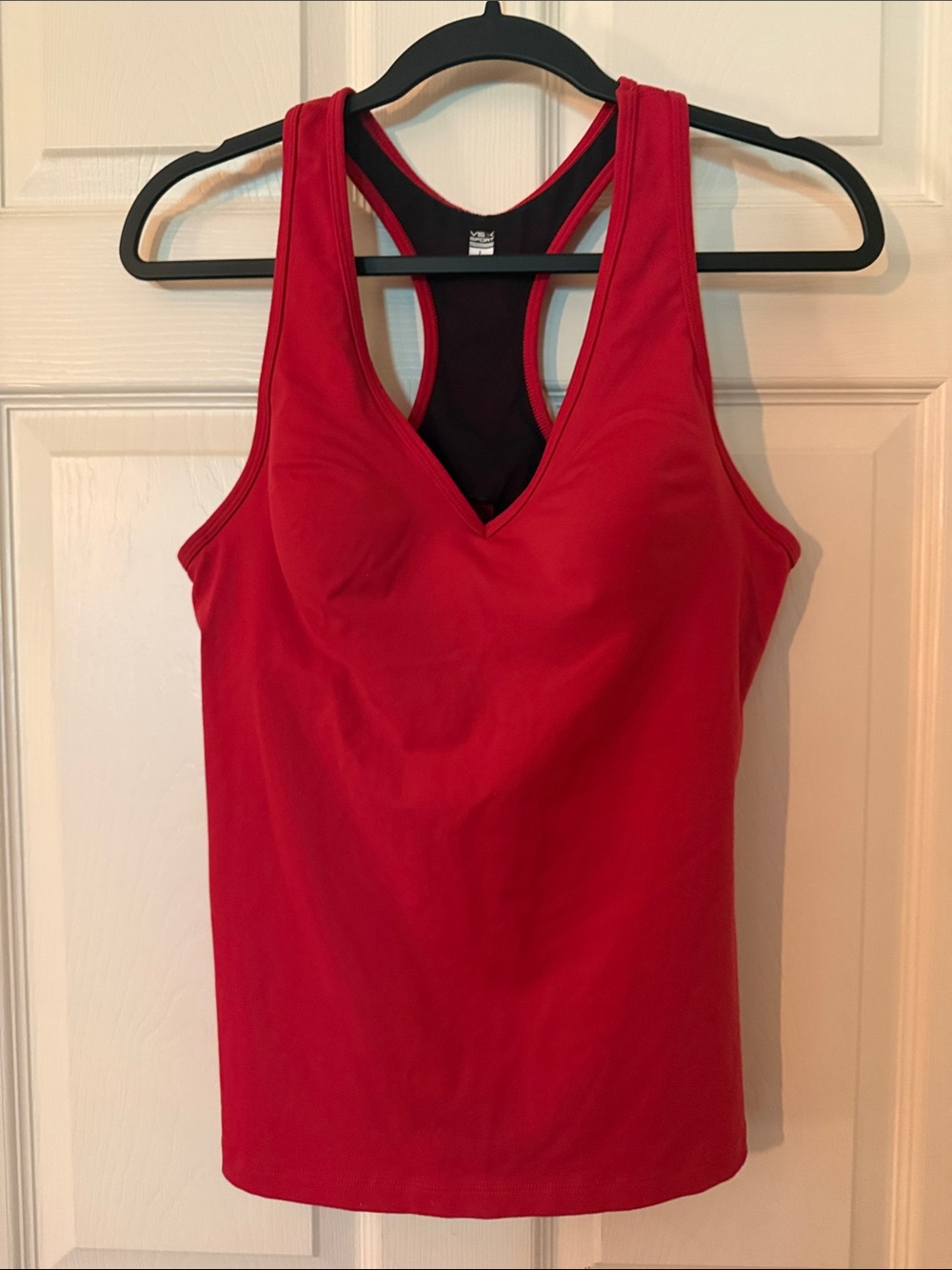 Victoria’s Secret VSX Red V-Neck Sport Racerback Tank